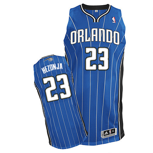 Mario Hezonja Authentic In Royal Blue Adidas NBA Orlando Magic #23 Men's Road Jersey