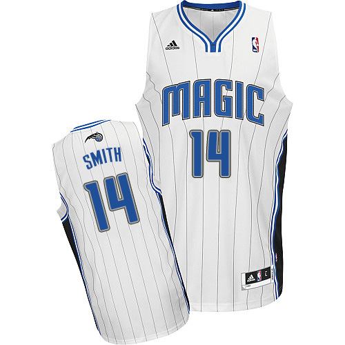 Jason Smith Swingman In White Adidas NBA Orlando Magic #14 Men's Home Jersey