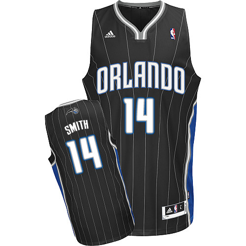 Jason Smith Swingman In Black Adidas NBA Orlando Magic #14 Men's Alternate Jersey