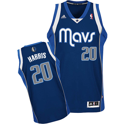 Devin Harris Swingman In Navy Blue Adidas NBA Dallas Mavericks #20 Men's Alternate Jersey - Click Image to Close