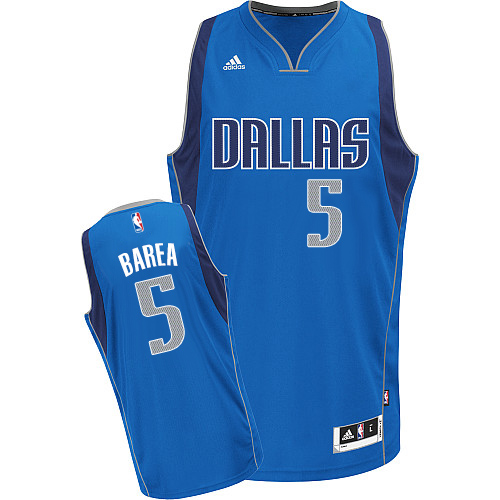 Jose Juan Barea Swingman In Royal Blue Adidas NBA Dallas Mavericks #5 Men's Road Jersey - Click Image to Close