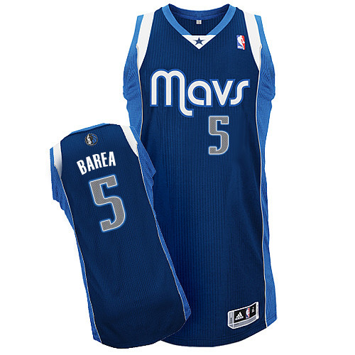 Jose Juan Barea Authentic In Navy Blue Adidas NBA Dallas Mavericks #5 Men's Alternate Jersey - Click Image to Close