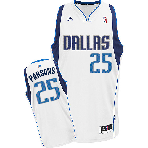 Chandler Parsons Swingman In White Adidas NBA Dallas Mavericks #25 Men's Home Jersey