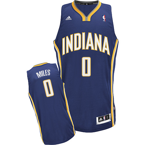 C.J. Miles Swingman In Navy Blue Adidas NBA Indiana Pacers #0 Men's Road Jersey - Click Image to Close