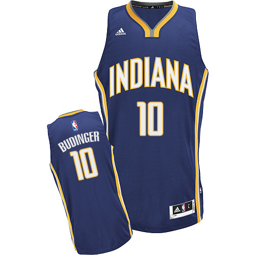 Chase Budinger Swingman In Navy Blue Adidas NBA Indiana Pacers #10 Men's Road Jersey - Click Image to Close