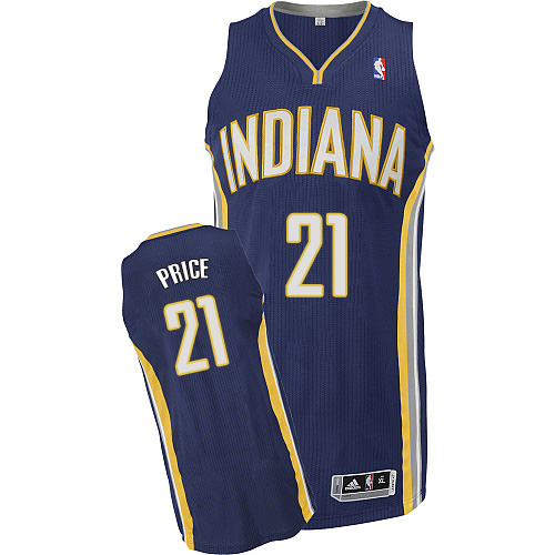 A.J. Price Authentic In Navy Blue Adidas NBA Indiana Pacers #21 Men's Road Jersey