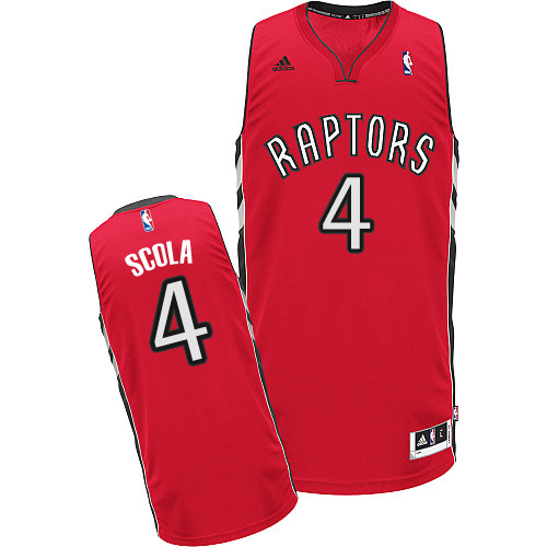 Luis Scola Swingman In Red Adidas NBA Toronto Raptors #4 Men's Road Jersey