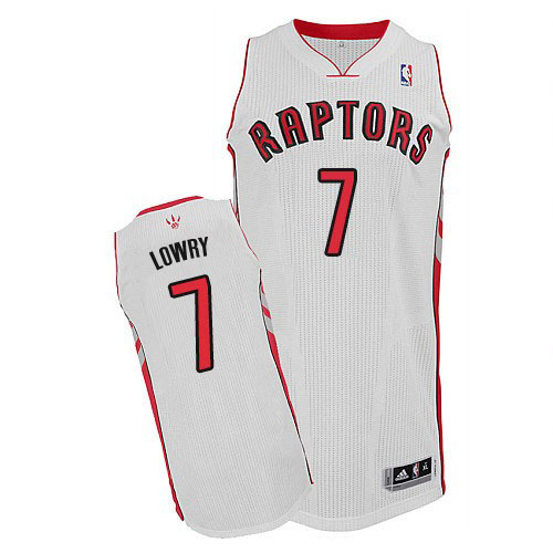 Kyle Lowry Authentic In White Adidas NBA Toronto Raptors #7 Youth Home Jersey