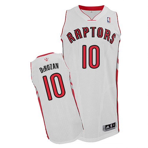 DeMar DeRozan Authentic In White Adidas NBA Toronto Raptors #10 Youth Home Jersey - Click Image to Close