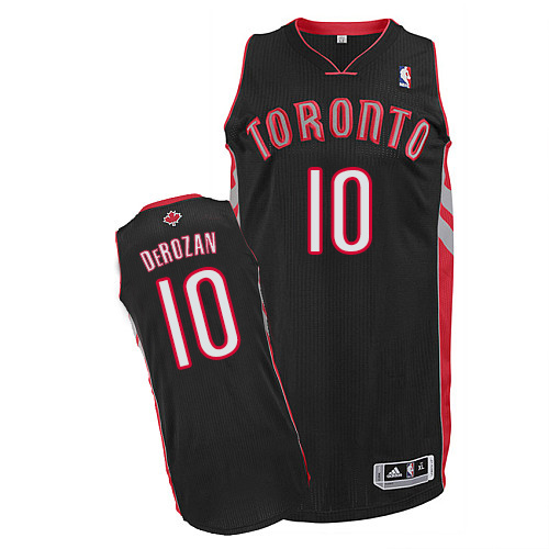 DeMar DeRozan Authentic In Black Adidas NBA Toronto Raptors #10 Youth Alternate Jersey