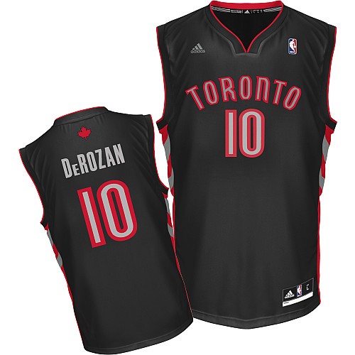 DeMar DeRozan Swingman In Black Adidas NBA Toronto Raptors #10 Youth Alternate Jersey