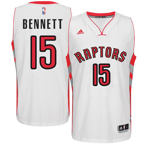 Anthony Bennett Swingman In White Adidas NBA Toronto Raptors #15 Men's Home Jersey - Click Image to Close