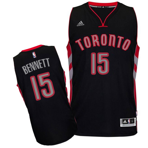 Anthony Bennett Swingman In Black Adidas NBA Toronto Raptors #15 Men's Alternate Jersey - Click Image to Close