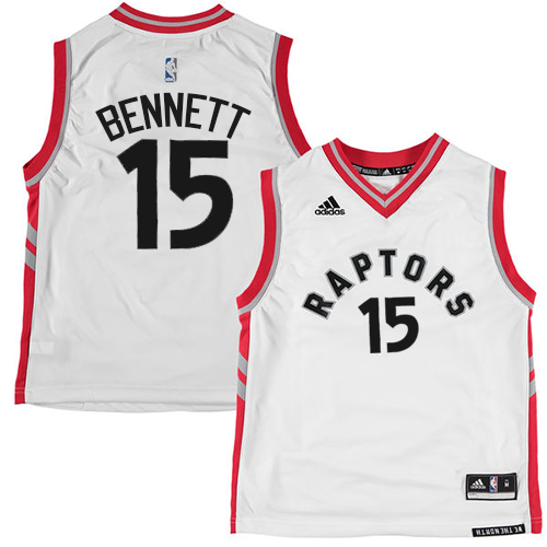 Anthony Bennett Authentic In White Adidas NBA Toronto Raptors #15 Men's Jersey - Click Image to Close