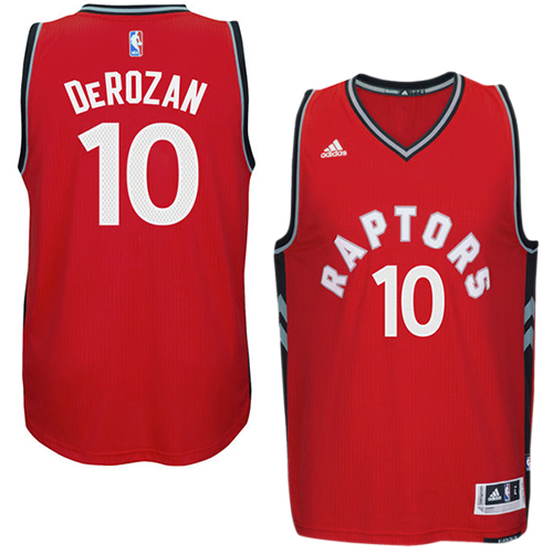 DeMar DeRozan Swingman In Red Adidas NBA Toronto Raptors climacool #10 Men's Jersey - Click Image to Close