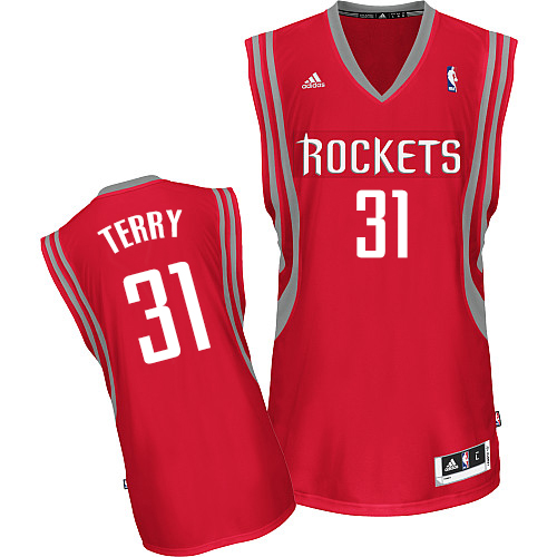 Jason Terry Swingman In Red Adidas NBA Houston Rockets #31 Men's Road Jersey