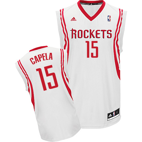 Clint Capela Swingman In White Adidas NBA Houston Rockets #15 Men's Home Jersey