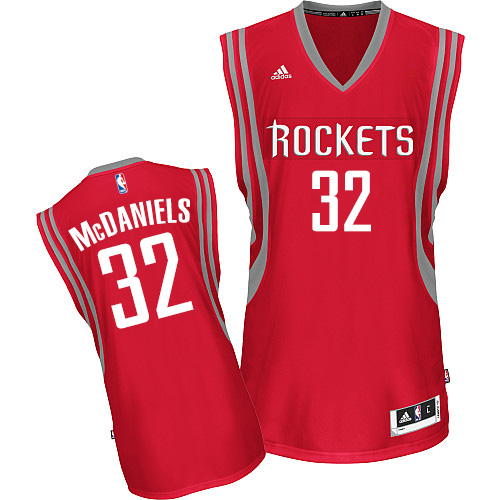 KJ McDaniels Swingman In Red Adidas NBA Houston Rockets #32 Men's Road Jersey - Click Image to Close