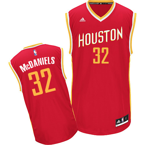 KJ McDaniels Swingman In Red Adidas NBA Houston Rockets #32 Men's Alternate Jersey - Click Image to Close