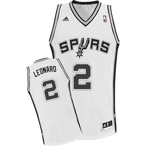 Kawhi Leonard Swingman In White Adidas NBA San Antonio Spurs #2 Youth Home Jersey