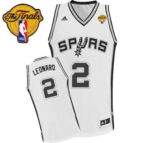 Kawhi Leonard Swingman In White Adidas NBA Finals San Antonio Spurs #2 Youth Home Jersey