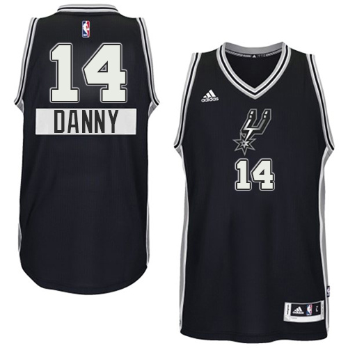 Danny Green Authentic In Black Adidas NBA San Antonio Spurs 2014-15 Christmas Day #14 Men's Jersey
