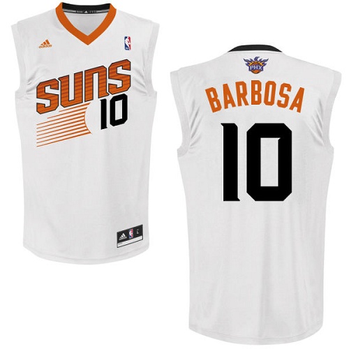 Leandro Barbosa Swingman In White Adidas NBA Phoenix Suns #10 Men's Home Jersey - Click Image to Close
