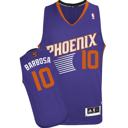Leandro Barbosa Authentic In Purple Adidas NBA Phoenix Suns #10 Men's Road Jersey - Click Image to Close