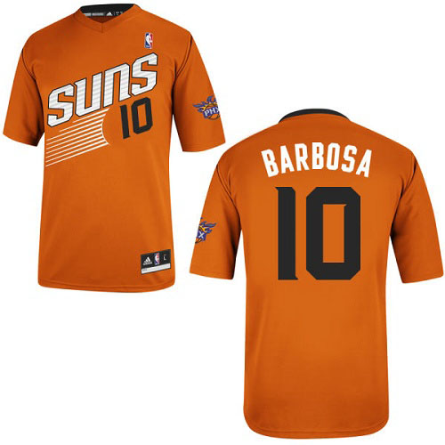 Leandro Barbosa Authentic In Orange Adidas NBA Phoenix Suns #10 Men's Alternate Jersey