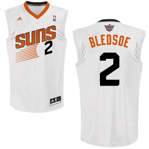 Eric Bledsoe Swingman In White Adidas NBA Phoenix Suns #2 Men's Home Jersey - Click Image to Close