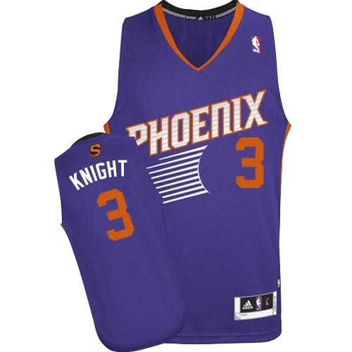 Brandon Knight Swingman In Purple Adidas NBA Phoenix Suns #3 Men's Road Jersey - Click Image to Close
