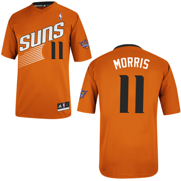 Markieff Morris Authentic In Orange Adidas NBA Phoenix Suns #11 Men's Alternate Jersey
