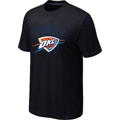 Oklahoma City Thunder Mens Big & Tall Short Sleeve T-Shirt - Black - Click Image to Close