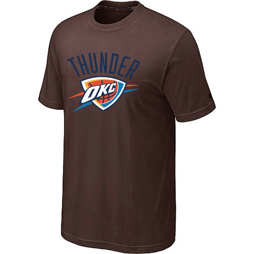 Oklahoma City Thunder Mens Big & Tall Short Sleeve T-Shirt - Brown - Click Image to Close
