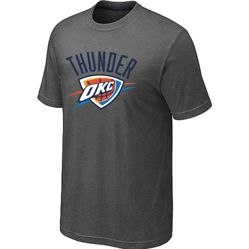 Oklahoma City Thunder Mens Big & Tall Short Sleeve T-Shirt - Dark Grey - Click Image to Close