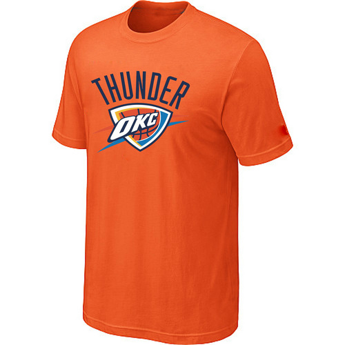 Oklahoma City Thunder Mens Big & Tall Short Sleeve T-Shirt - Orange - Click Image to Close