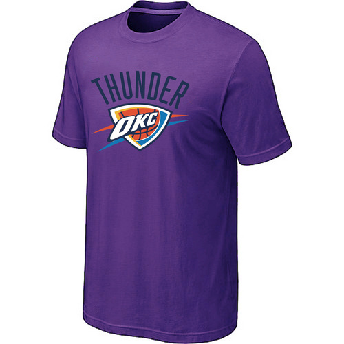 Oklahoma City Thunder Mens Big & Tall Short Sleeve T-Shirt - Purple - Click Image to Close
