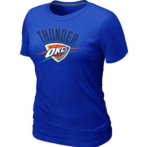 Oklahoma City Thunder Big & Tall Women's Primary Logo T-Shirt - Blue - Click Image to Close