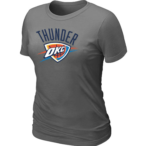 Oklahoma City Thunder Big & Tall Women's Primary Logo T-Shirt - Dark Grey
