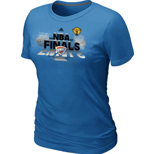 Oklahoma City Thunder Women's Adidas 2012 Western Conference Champions T-Shirt - Light Blue - Click Image to Close