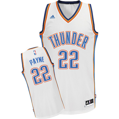 Cameron Payne Swingman In White Adidas NBA Oklahoma City Thunder #22 Men's Home Jersey