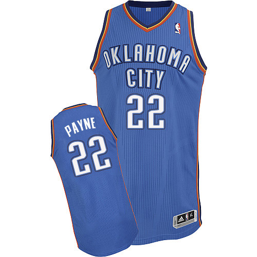 Cameron Payne Authentic In Royal Blue Adidas NBA Oklahoma City Thunder #22 Men's Road Jersey