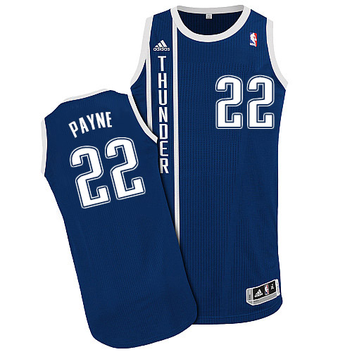 Cameron Payne Authentic In Navy Blue Adidas NBA Oklahoma City Thunder #22 Men's Alternate Jersey