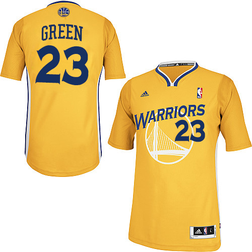 Draymond Green Swingman In Gold Adidas NBA Golden State Warriors #23 Men's Alternate Jersey