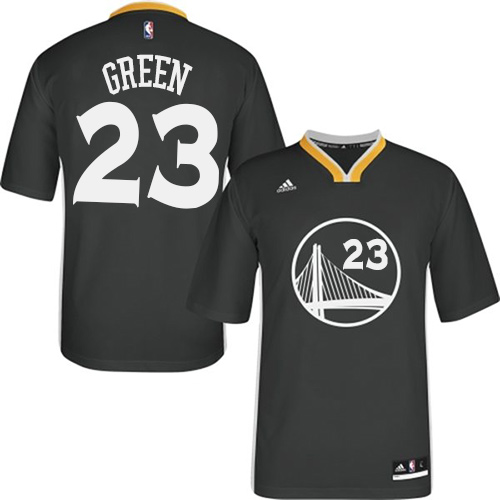 Draymond Green Authentic In Black Adidas NBA Golden State Warriors #23 Men's Alternate Jersey - Click Image to Close