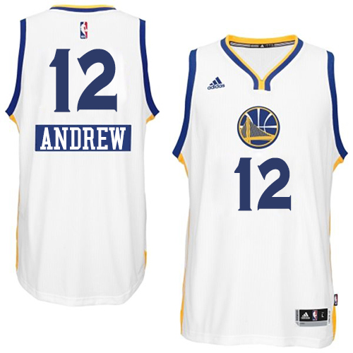 Andrew Bogut Authentic In White Adidas NBA Golden State Warriors 2014-15 Christmas Day #12 Men's Jersey - Click Image to Close