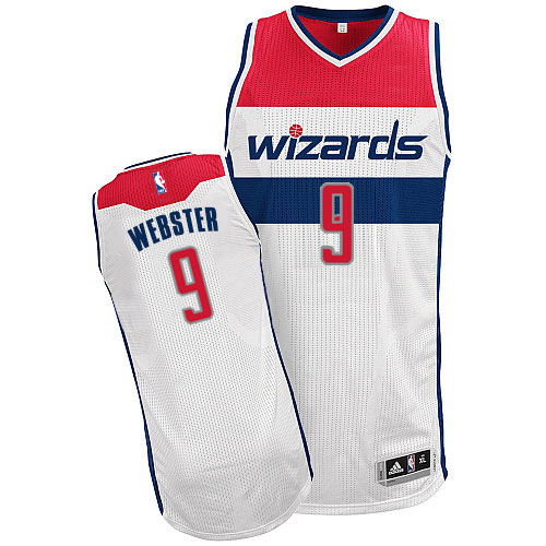 Martell Webster Authentic In White Adidas NBA Washington Wizards #9 Men's Home Jersey - Click Image to Close