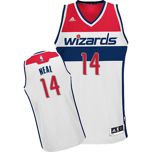 Gary Neal Swingman In White Adidas NBA Washington Wizards #14 Men's Home Jersey