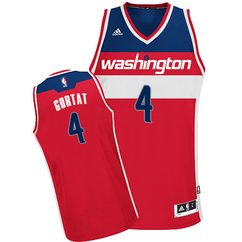 Marcin Gortat Swingman In Red Adidas NBA Washington Wizards #4 Men's Road Jersey