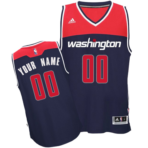 Customized Swingman In Navy Blue Adidas NBA Washington Wizards Men's Alternate Jersey